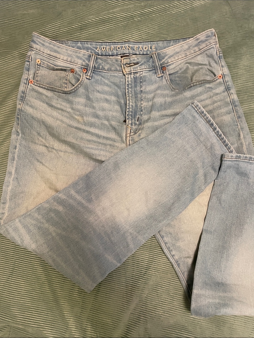 American Eagle Outfitters Light Blue Flex Athletic Fit Jeans